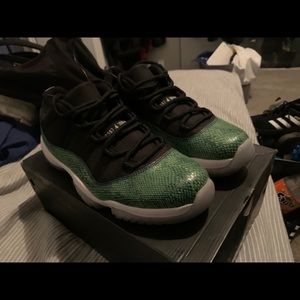 Jordan Retro 11 Snakeskin Green